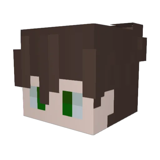 xzetrify2 Minecraft avatar head, 3D render
