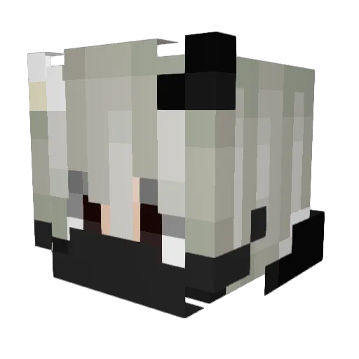 xzmol Minecraft avatar head, 3D render