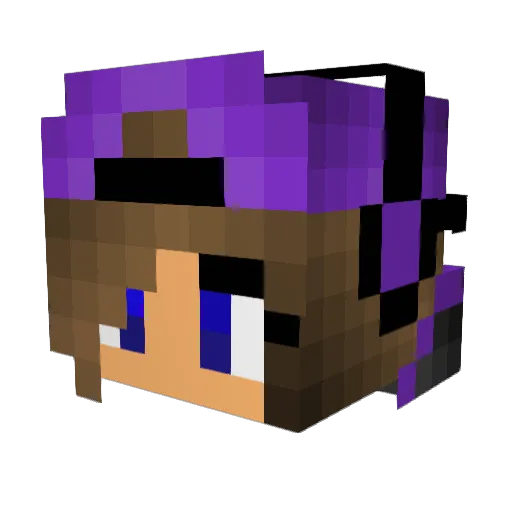 xzombieplayer100 Minecraft avatar head, 3D render