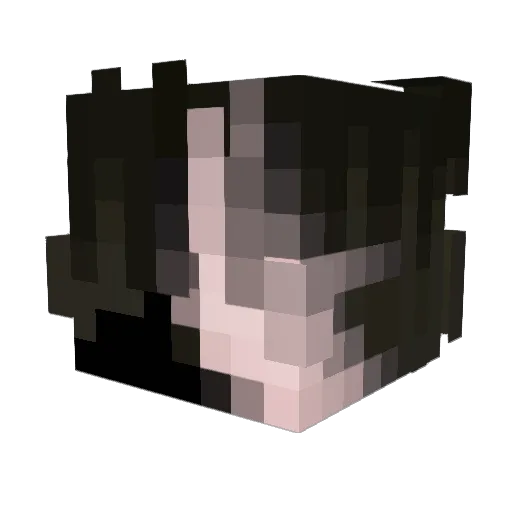xzqo Minecraft avatar head, 3D render