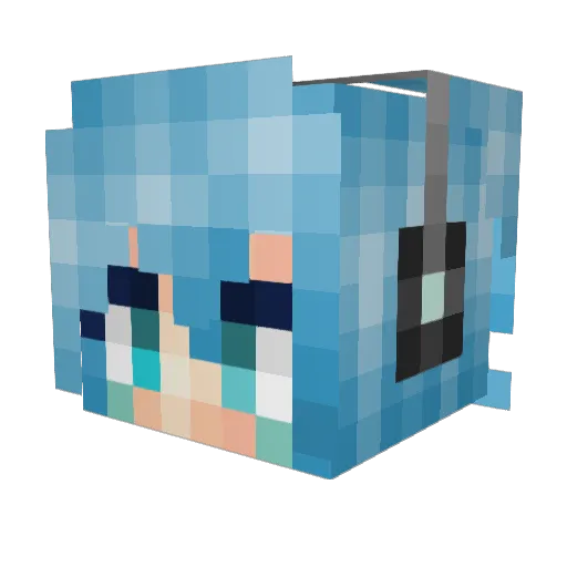 xzqqqqaq Minecraft avatar head, 3D render