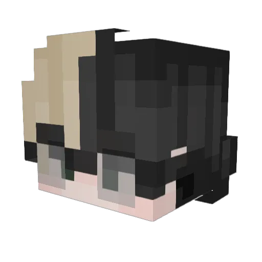xzugx Minecraft avatar head, 3D render