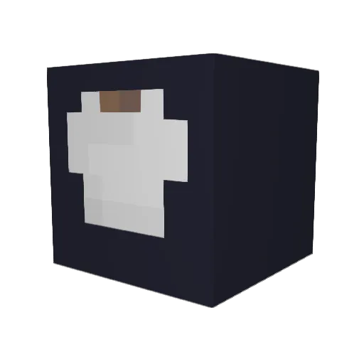 xzvqa Minecraft avatar head, 3D render