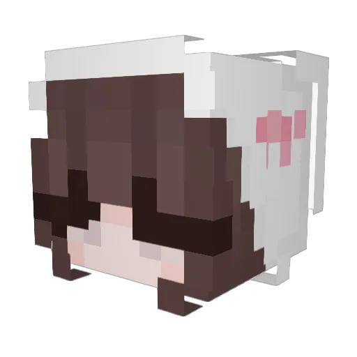 xzxvaar Minecraft avatar head, 3D render