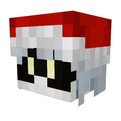 xzxwet Minecraft avatar head, 3D render