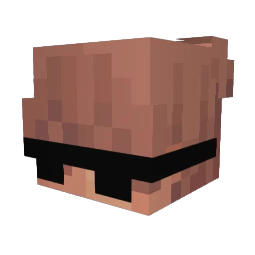 xzxzzxzx Minecraft avatar head, 3D render