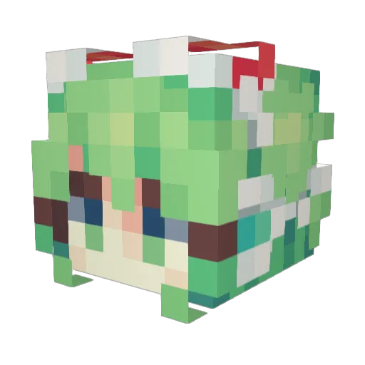 xzykes Minecraft avatar head, 3D render