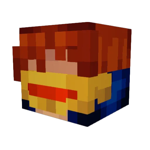 y00t_ Minecraft avatar head, 3D render