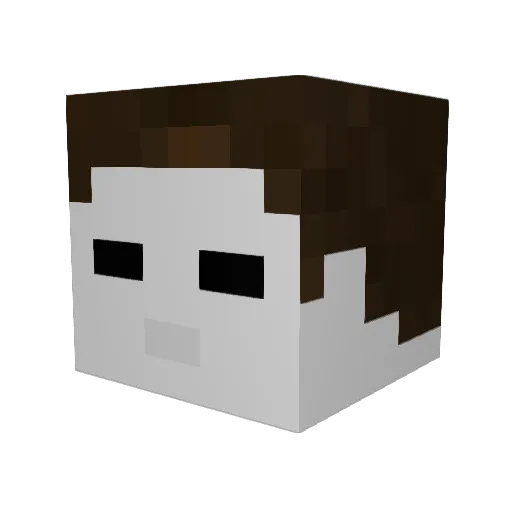 y0nars Minecraft avatar head, 3D render