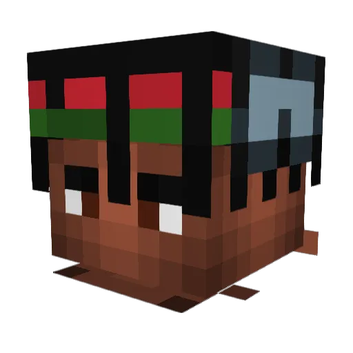 y0rgos Minecraft avatar head, 3D render