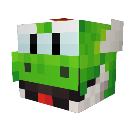 y0sh_ Minecraft avatar head, 3D render
