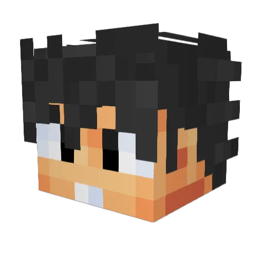 y2g20 Minecraft avatar head, 3D render
