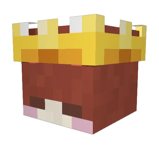y2k2core Minecraft avatar head, 3D render