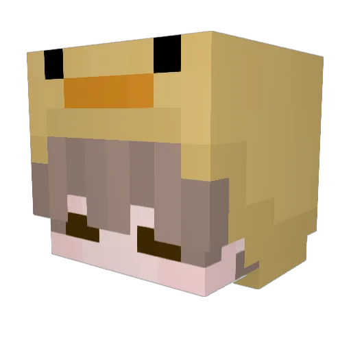 y2kangel Minecraft avatar head, 3D render