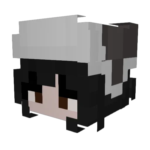 y2kbbe Minecraft avatar head, 3D render