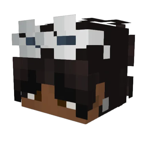 y2kdeuce Minecraft avatar head, 3D render