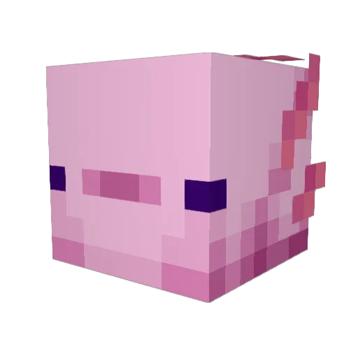 y2kind Minecraft avatar head, 3D render