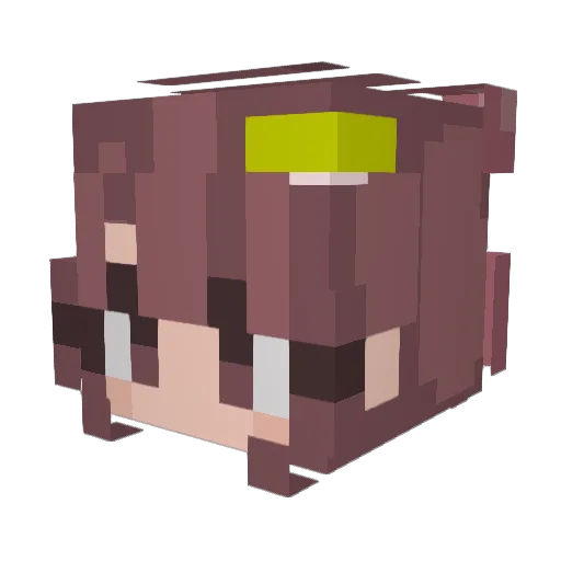 y2on7 Minecraft avatar head, 3D render
