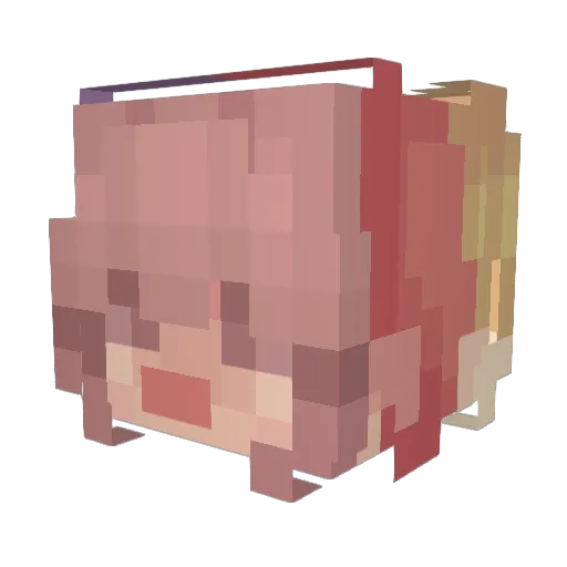 y3ll4h Minecraft avatar head, 3D render