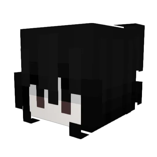 y3qz Minecraft avatar head, 3D render