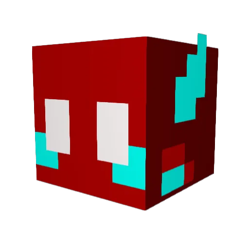 y3sbug_ Minecraft avatar head, 3D render