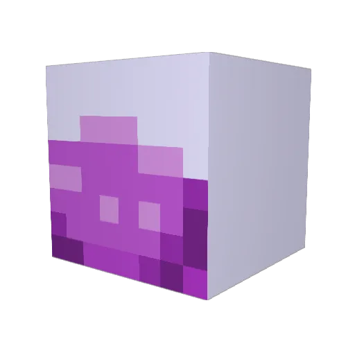 y444 Minecraft avatar head, 3D render
