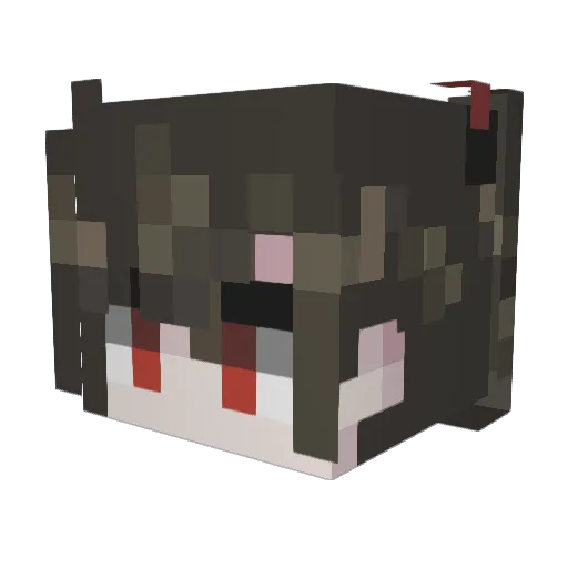 y4_lex Minecraft avatar head, 3D render