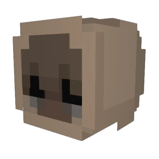 y4kum Minecraft avatar head, 3D render