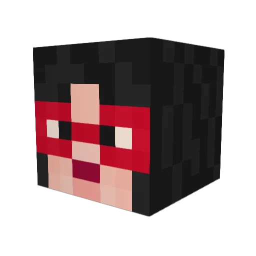 y4rie Minecraft avatar head, 3D render