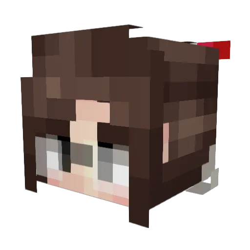 y4st3r Minecraft avatar head, 3D render
