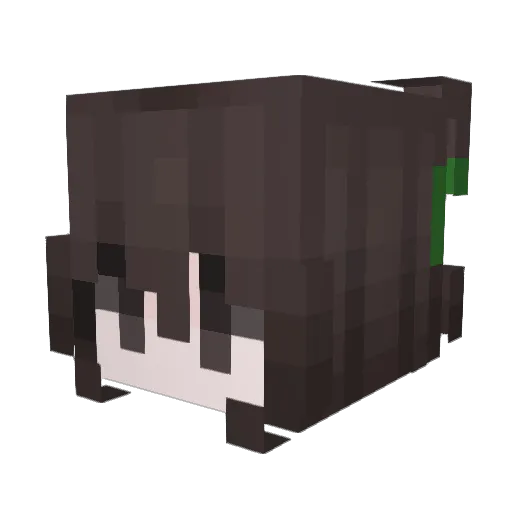 y4y Minecraft avatar head, 3D render