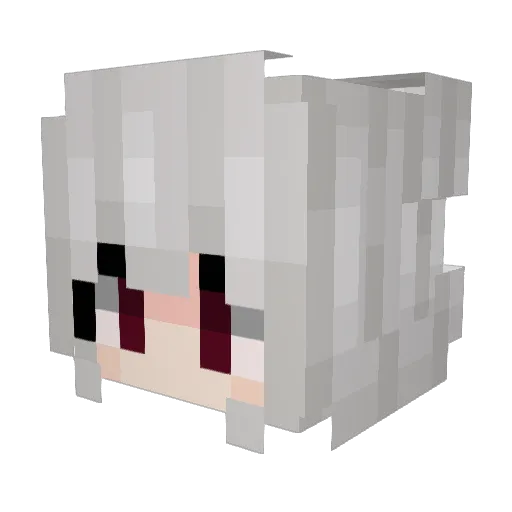 y4yi Minecraft avatar head, 3D render