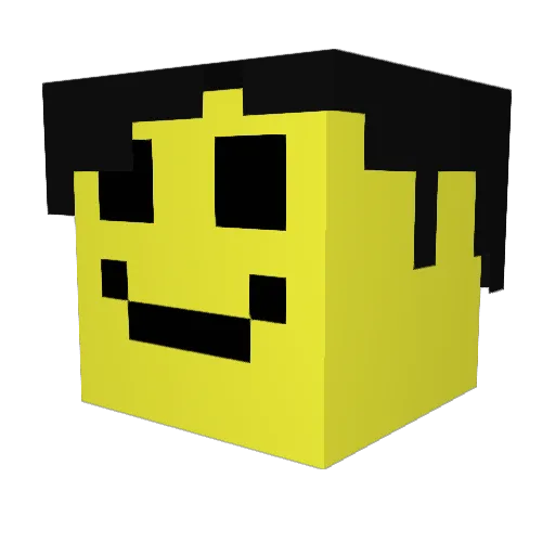 y5wires Minecraft avatar head, 3D render