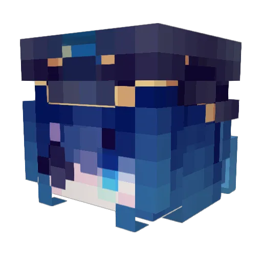y6fyyy Minecraft avatar head, 3D render