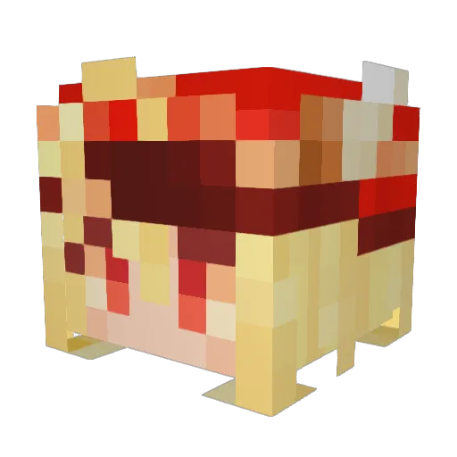 y78er Minecraft avatar head, 3D render