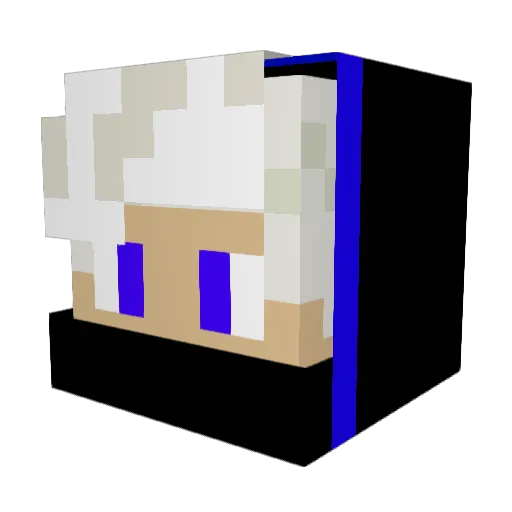 y8usef Minecraft avatar head, 3D render