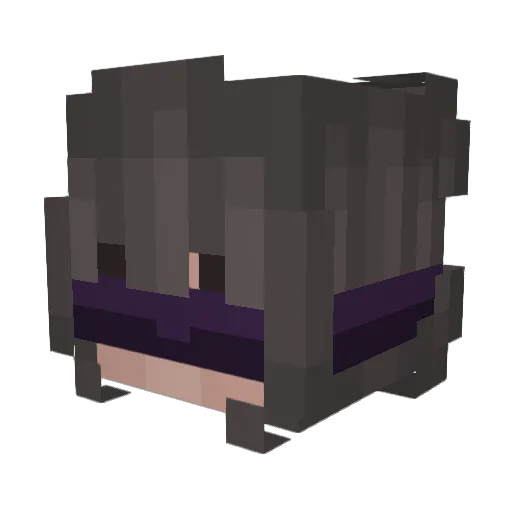 yAna_BW_ Minecraft avatar head, 3D render