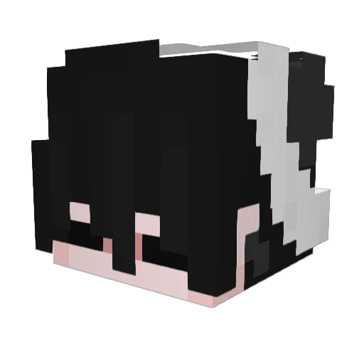yAres_ Minecraft avatar head, 3D render