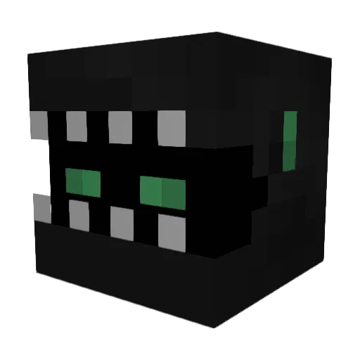 yAsmx Minecraft avatar head, 3D render
