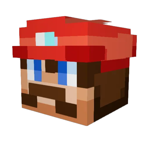 yBlurrr Minecraft avatar head, 3D render