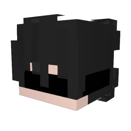 yBnzx7 Minecraft avatar head, 3D render