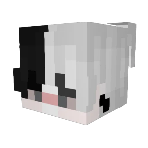 yBozoXX Minecraft avatar head, 3D render