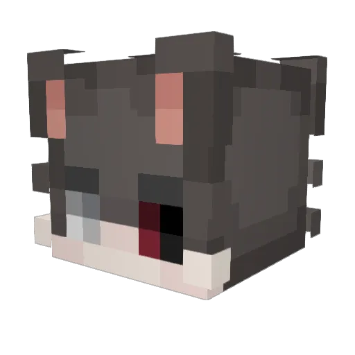 yBugu Minecraft avatar head, 3D render