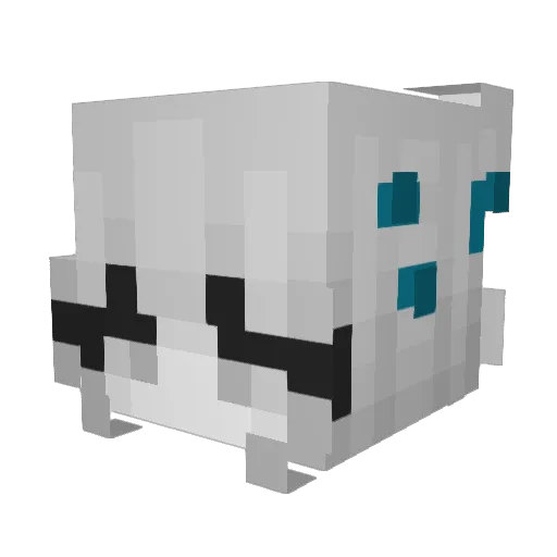 yClovds Minecraft avatar head, 3D render