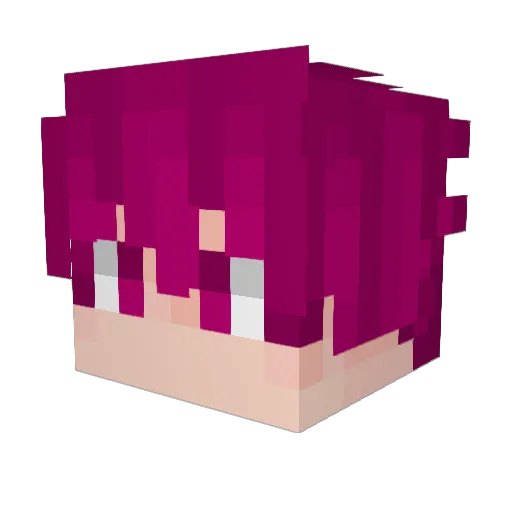yCoach Minecraft avatar head, 3D render