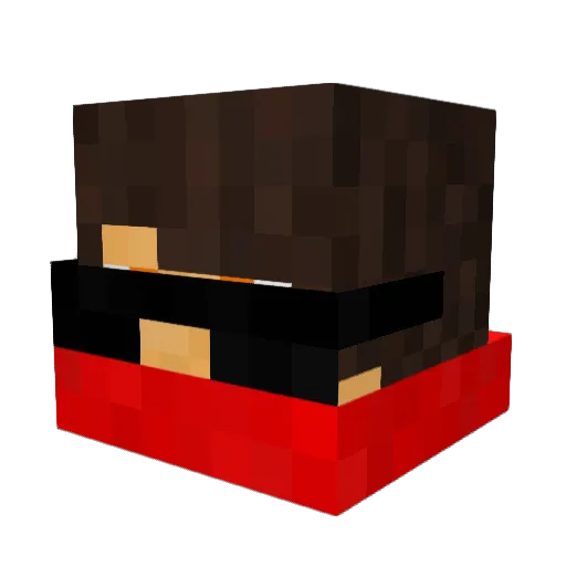 yDaniloPvP Minecraft avatar head, 3D render