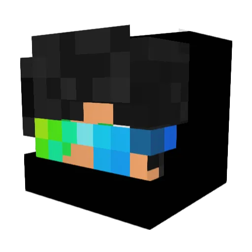 yDankUp Minecraft avatar head, 3D render