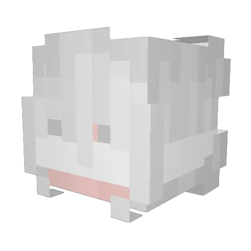 yDeanWsREACH Minecraft avatar head, 3D render