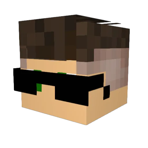 yDesconectioNPvP Minecraft avatar head, 3D render