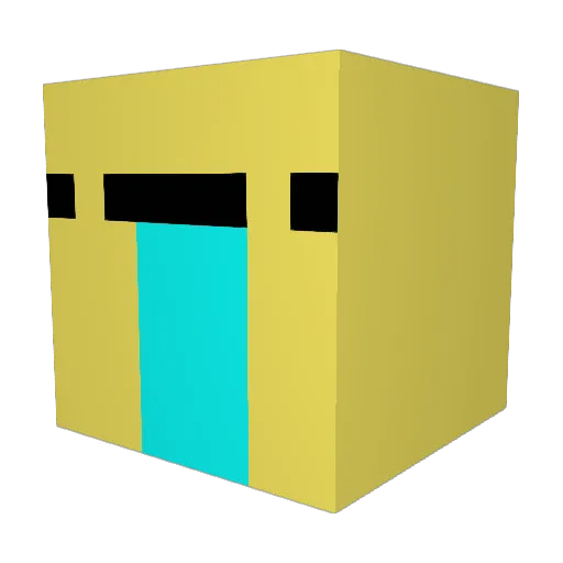 yDoggo Minecraft avatar head, 3D render